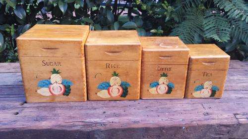 Old wooden holders.