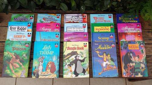 Collection of 20 Walt Disney kids books.