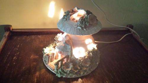Awesome clay toadstool lamp.