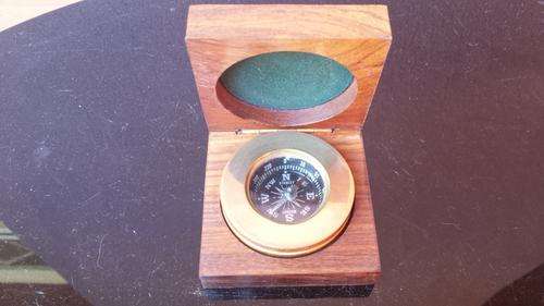 Small brass compass.