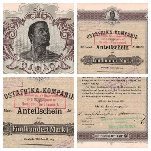 Collection of German East Africa (Deutsch-Ostafrika) Coins and Exumonia