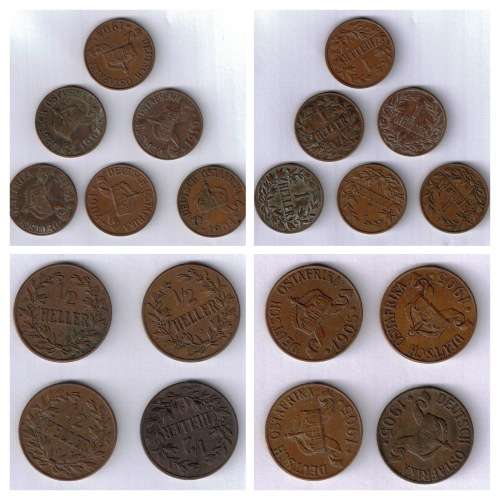 Collection of German East Africa (Deutsch-Ostafrika) Coins and Exumonia