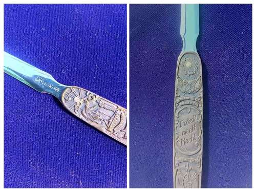 Boxed set of Eendracht Maakt Macht ZAR / OFS Pocket Knives and a Letter Opener