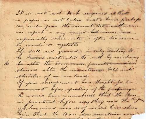 An original manuscript letter, circa late 1899 (in the run-up to Anglo-Boer War)