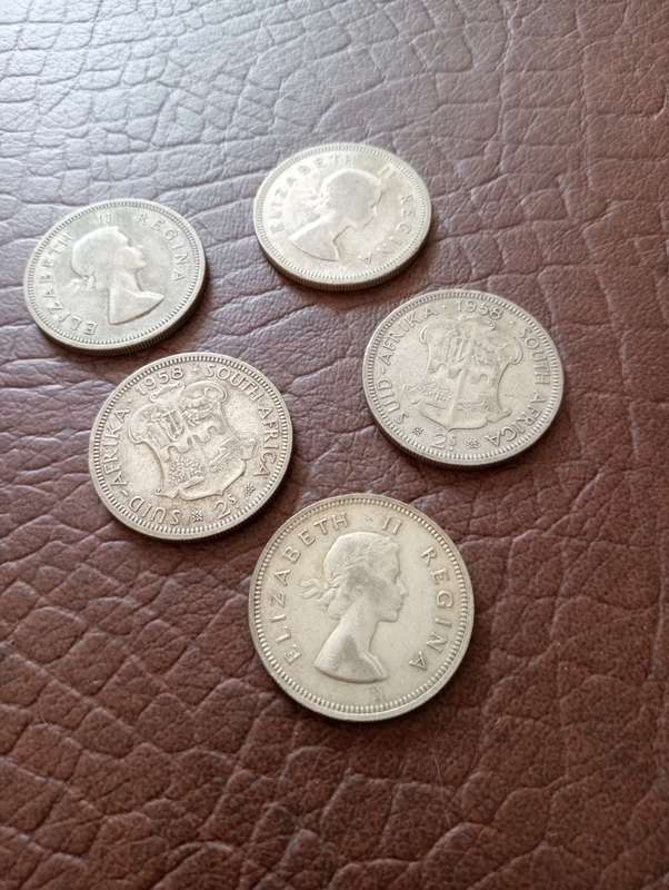 Collection of Union Silver 2 Shillings