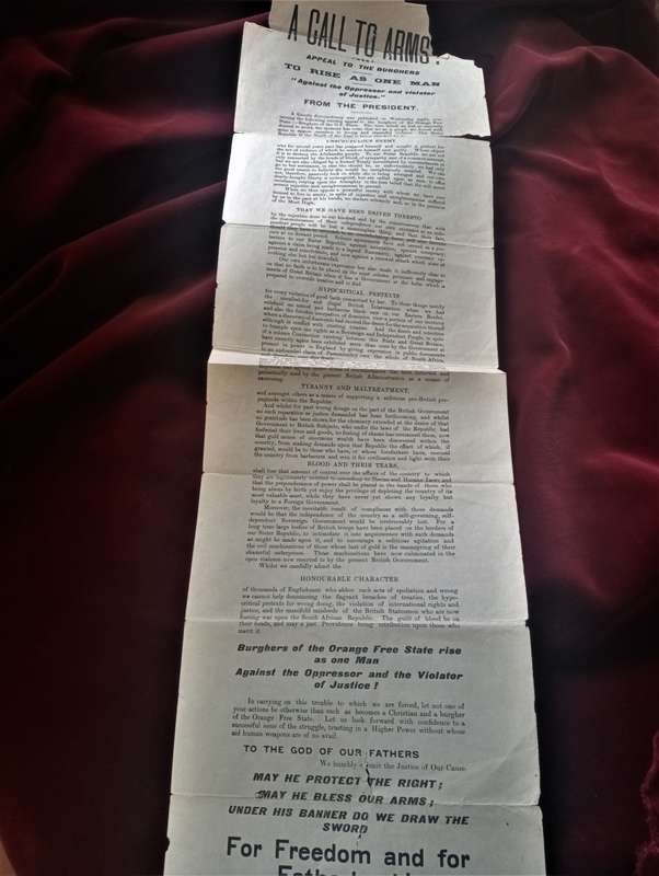 President Steijn's Call to Arms, 11 October 1899