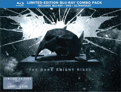 THE DARK KNIGHT RISES Blu-Ray - Limited Broken Cowl Edition