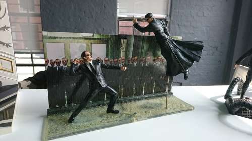 Mcfarlane - The Matrix - THE CHATEAU SCENE and AGENT SMITH VS NEO
