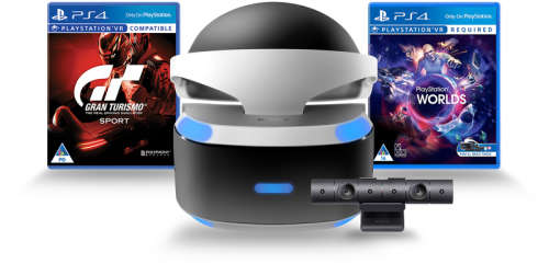 Sony PLaystation VR + Camera + Gran turismo + 5 VR games with PS4 Slim 500GB + 12 Games