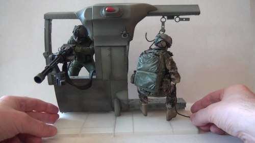 McFarlane: Air Force Helicopter Gunner and Air Force Para Rescue Scene