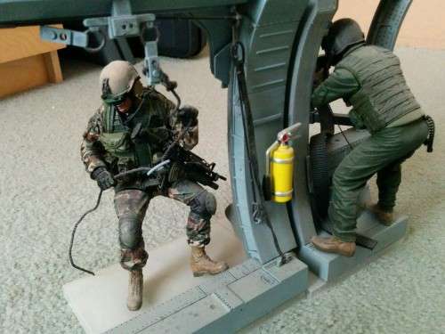 McFarlane: Air Force Helicopter Gunner and Air Force Para Rescue Scene