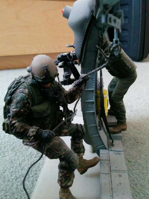 McFarlane: Air Force Helicopter Gunner and Air Force Para Rescue Scene
