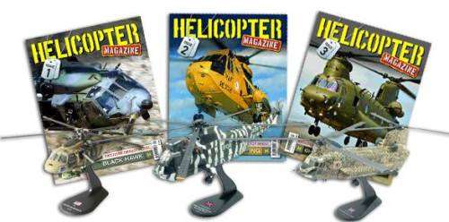 Amercom 1:72 Scale Die Cast - Helicopter collection and magazine