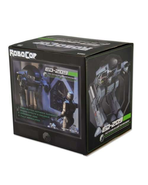 NECA Robocop ED-209 Figure with Sound with regular and battle damage Robocop figures