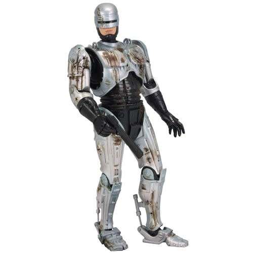NECA Robocop ED-209 Figure with Sound with regular and battle damage Robocop figures