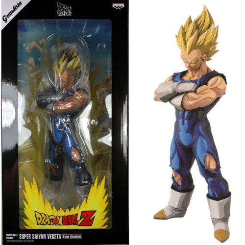 Grandista (2 Pack) - Super saiyan vegeta and Super Saiyan Goku and 10 DBZ Figures