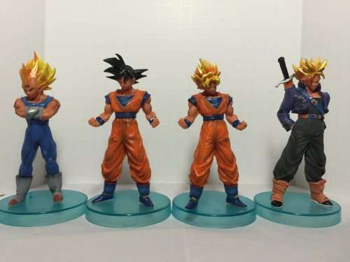 Grandista (2 Pack) - Super saiyan vegeta and Super Saiyan Goku and 10 DBZ Figures