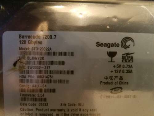 Playstation 2 - With expansion bay 120gb HDD For home reassembly or parts