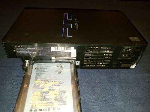 Playstation 2 - With expansion bay 120gb HDD For home reassembly or parts