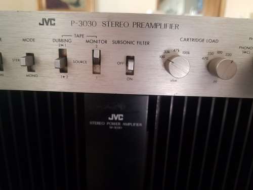 JVC M-3030 DC Stereo Power Amplifier + Pre-Amp + Sony Quadrophonic speakers