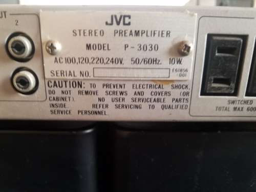 JVC M-3030 DC Stereo Power Amplifier + Pre-Amp + Sony Quadrophonic speakers