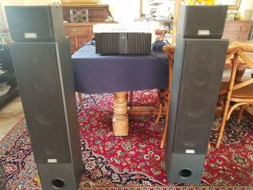 JVC M-3030 DC Stereo Power Amplifier + Pre-Amp + Sony Quadrophonic speakers