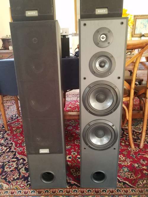 JVC M-3030 DC Stereo Power Amplifier + Pre-Amp + Sony Quadrophonic speakers