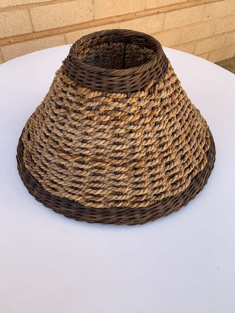 2x Hand Crafted "Mandjie" Lampshades