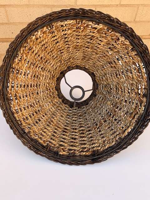 2x Hand Crafted "Mandjie" Lampshades