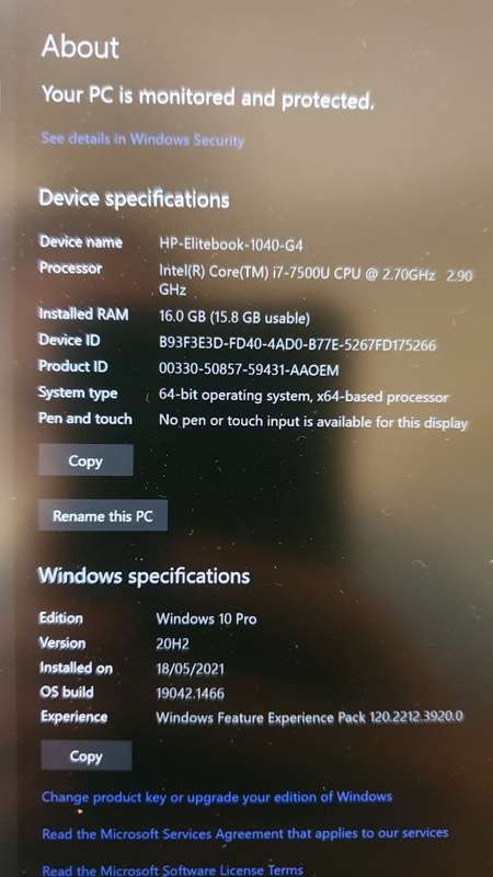 Premium Hp EliteBook 1040 G4 - Core i7 - 4K UHD Display - 16gb Ram IR Camera