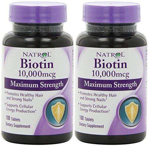 Hair growth with Biotin (10,000mcg) Maximum Strength 200 Tablets