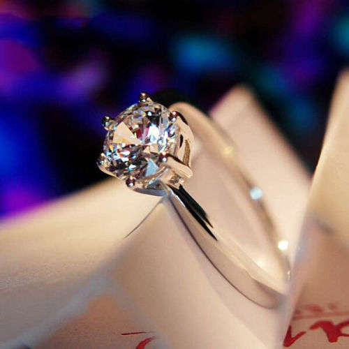 AWESOME!!!5ct White Sapphire Claw Ring 10KT White Gold Filled Women's Wedding Band