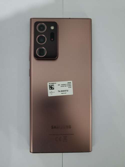 Note 20 Ultra[Mystic Bronze Colour][Tiny Dot On Screen,Small Crack By Camera But Phone Works 100%]