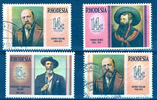 RHODESIA - FAMOUS RHODESIANS - SELECTION PER SCAN