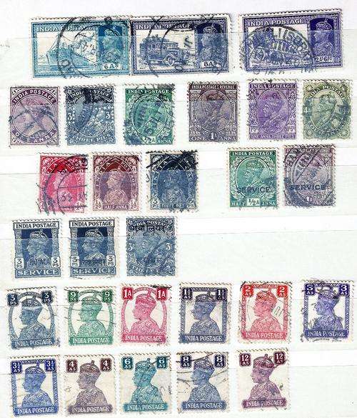 INDIA - MISCELLANEOUS STAMPS FROM VARIOUS ERAS
