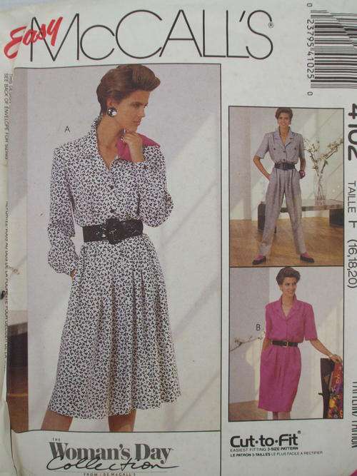 McCalls Dress Pattern sizes 16-20 (unused)