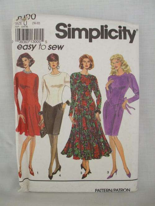 Simplicity Dress Pattern sizes 16-20 (unused)