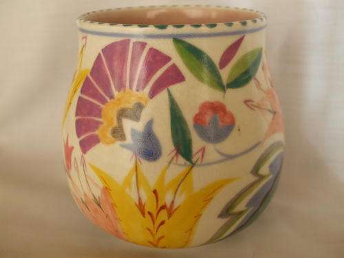 Attractive Poole vase -shape349 - OL Pattern painted by Winifred Rose 1932-1938