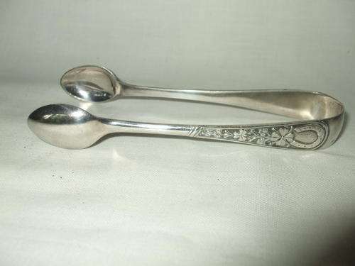 Silver Plated Sugar Tongs by Phillip Ashberry & Sons - 1856 to 1935