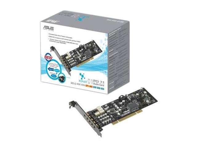 ASUS Xonar D1 | 7.1 Channels 24-bit 192KHz | PCI Interface Sound Card