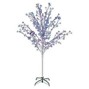 LED Christmas Tree approx 1.5m - Red Green Blue White LED - Various Flashing decorative bulbs
