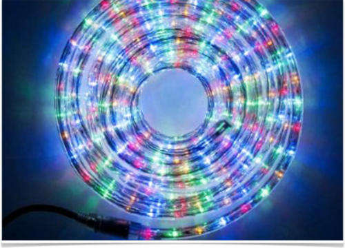 10 Meter Rope Light - red green blue white light - flashing variations through modulator