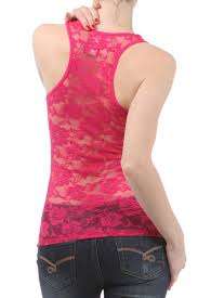 XXL SEXY RACERBACK LACE TOP