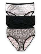 PINK PATTERNED HIGH CUT XXL PANTY
