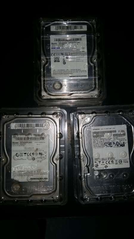 LATE ENTRY !! 500GB Hard Drives x 3