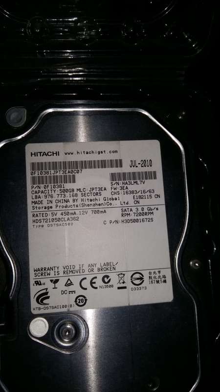 LATE ENTRY !! 500GB Hard Drives x 3