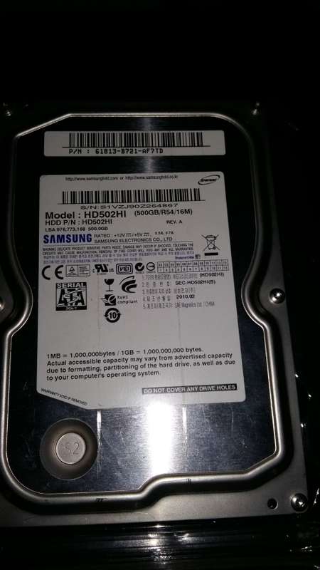 LATE ENTRY !! 500GB Hard Drives x 3