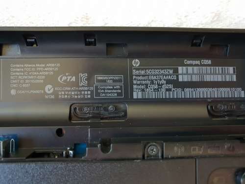 Compaq CQ58 Laptop (2GB RAM, 500GB Storage, 2013 Word and Excel)