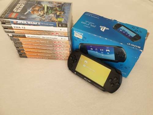 PSP / Playstation Portable Console + 10 Games