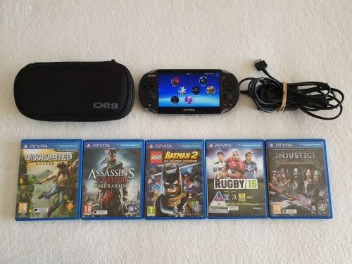 PS / Playstation Vita Console + 5 Games + 4GB Memory Card (Wifi)